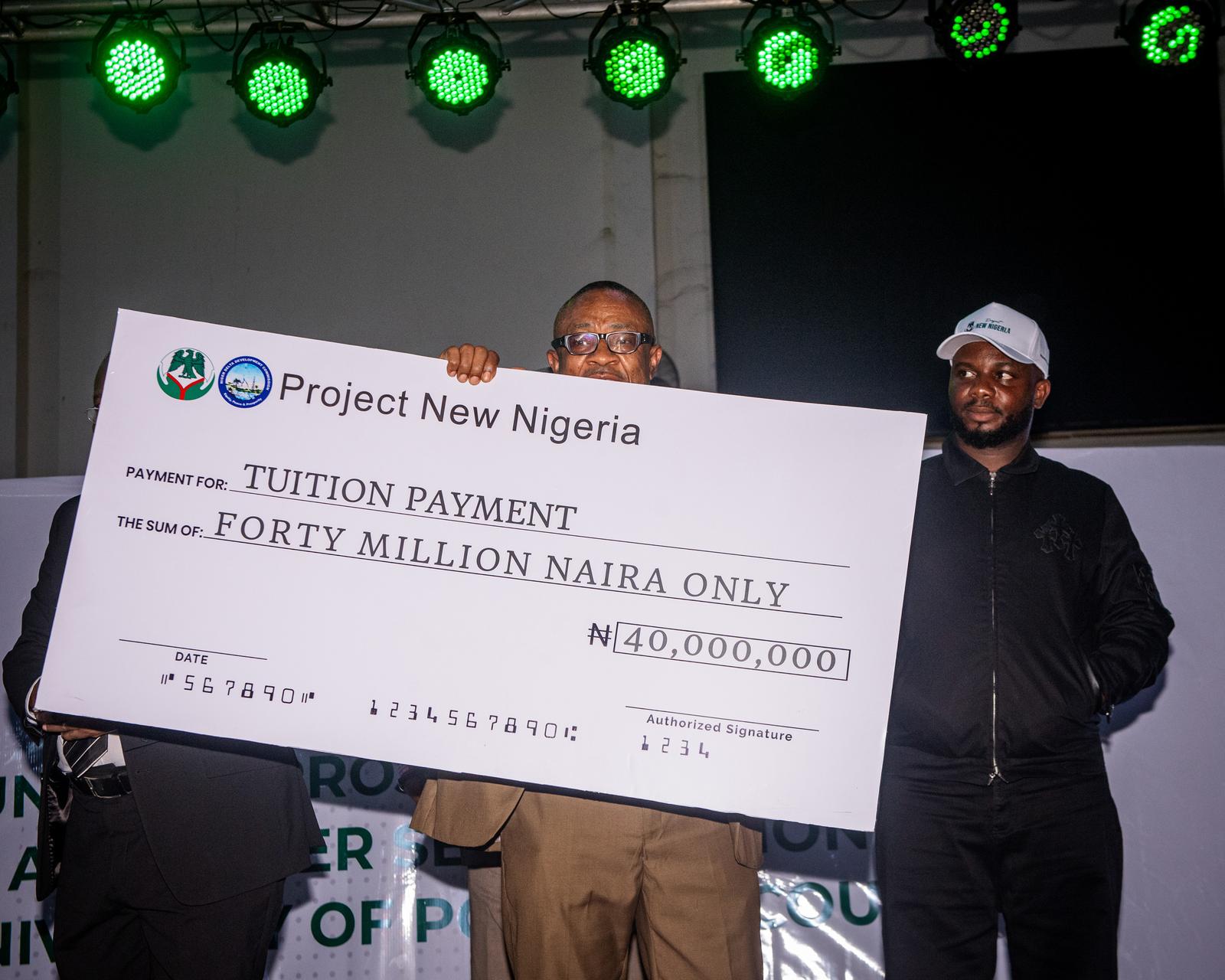 Raffle draw and beneficiaries moment